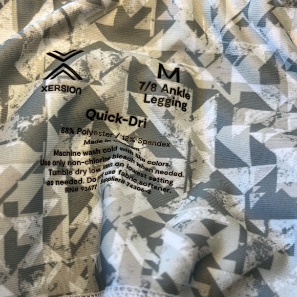 Xersion Quick Dri 7/8 Ankle Legging sz M - Picture 6 of 6